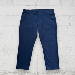 Public Rec Pants Mens 40x28 (41x26) Dealmaker Navy Blue Workday Straight Golf